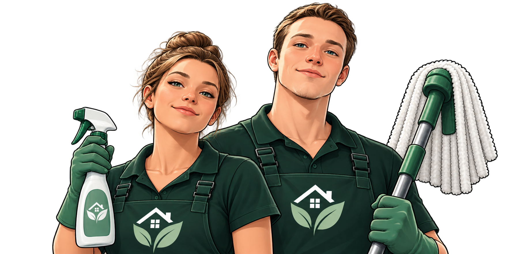 Olsen Enterprise Cleaning two-person team